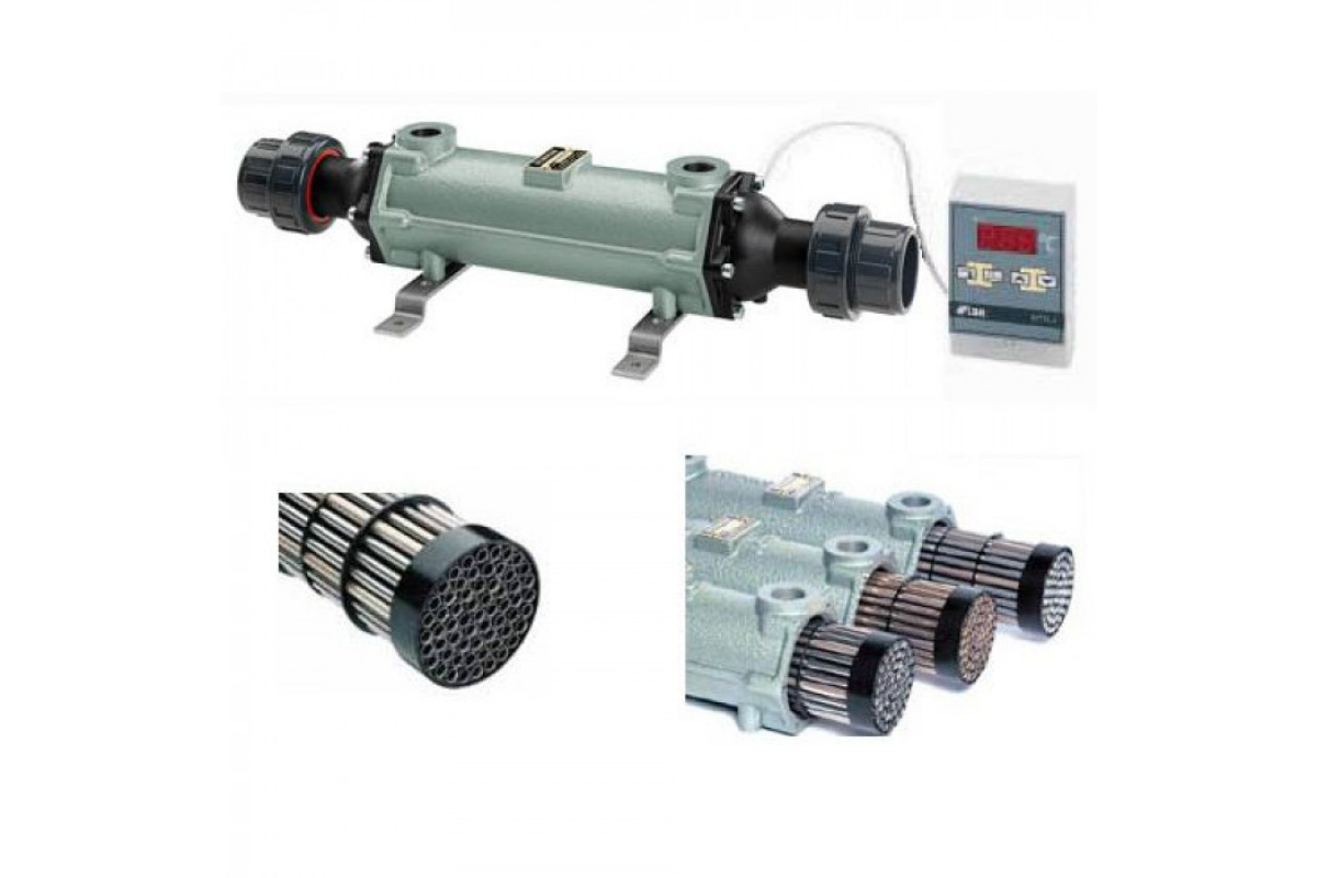 Теплообменник с пучком труб из медно-никелевого сплава 556 кВт